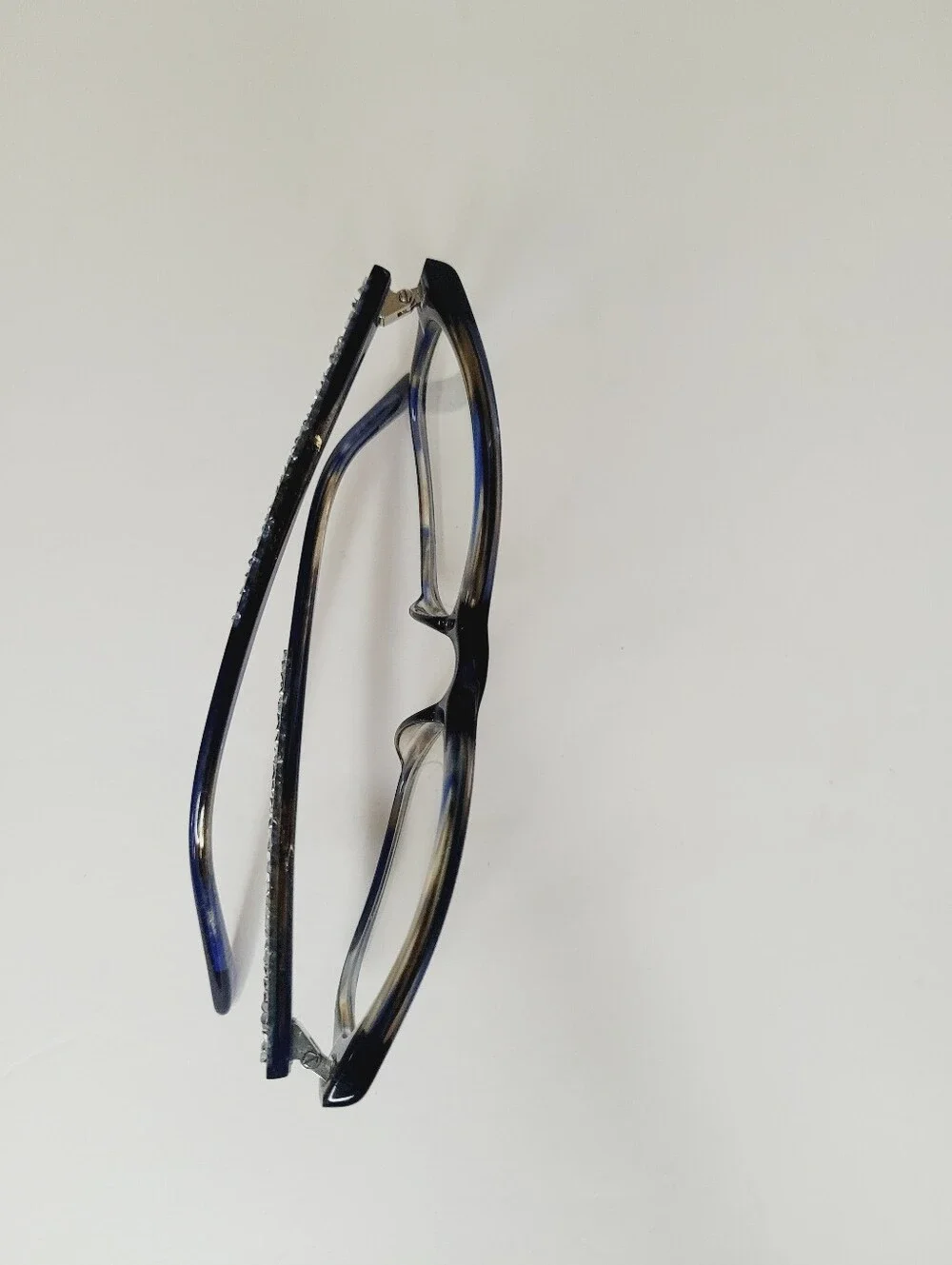 Vera Wang Inga BL Crystal Blue 149-16-130 Eyeglasses With Case No Scratches